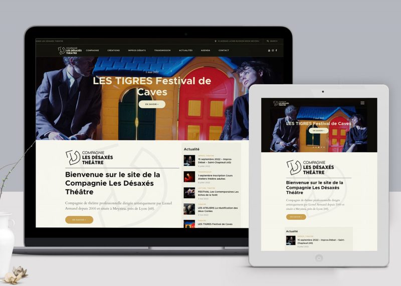 Les Désaxés Théâtre - Site wordpress