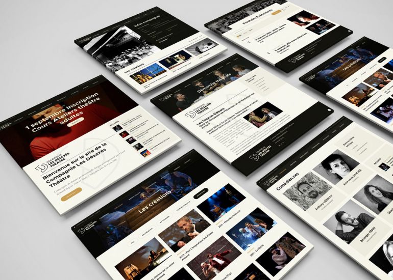 Les Désaxés Théâtre - Site wordpress