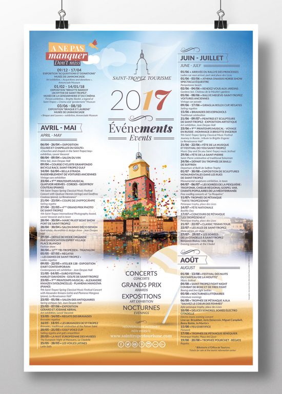 Ville de Saint-Tropez - Création affiche événementielle