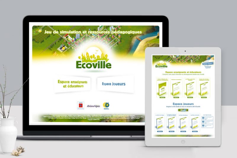 Ecoville - Interface de jeu