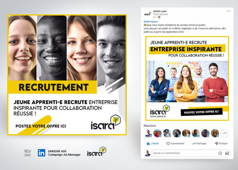 ISARA - Campagne LINKEDIN