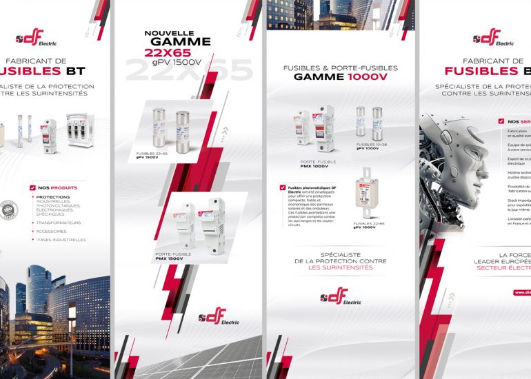 DF ELECTRIC - Création kakémonos pour salon