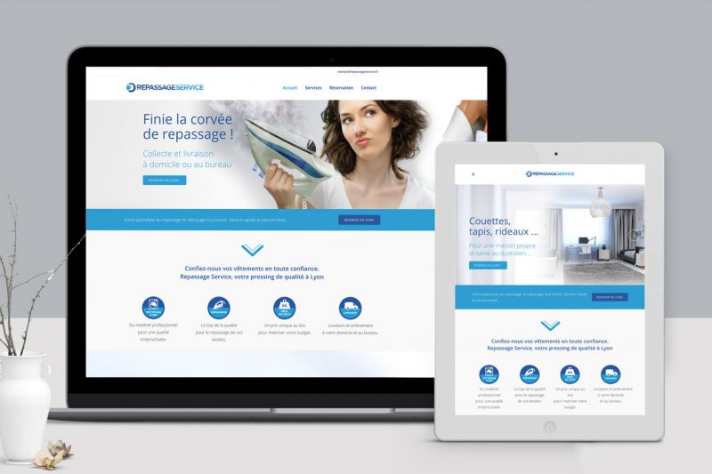 Présentation de la page d'accueil et page responsive